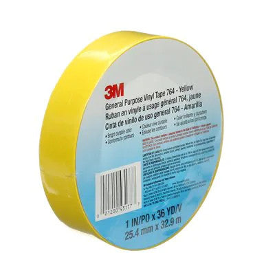 3M Siipiteippi 25,4mm x 32,94m #764 keltainen