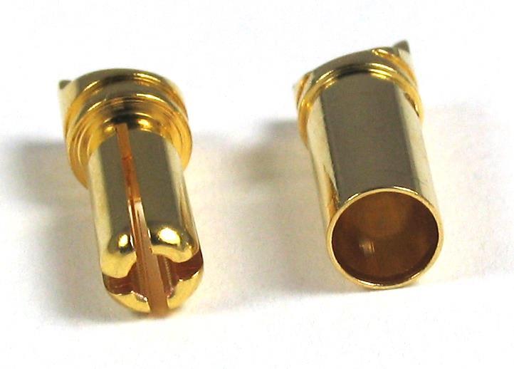 5,5mm kullattu liitinpari