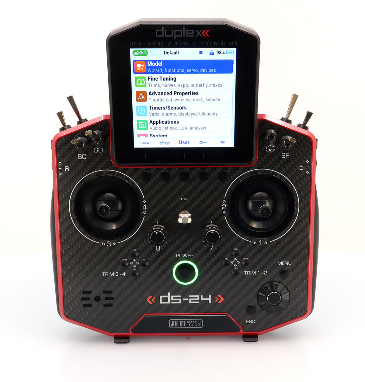 Jeti Duplex DS-24 II Carbon Line Ruby Lacquer